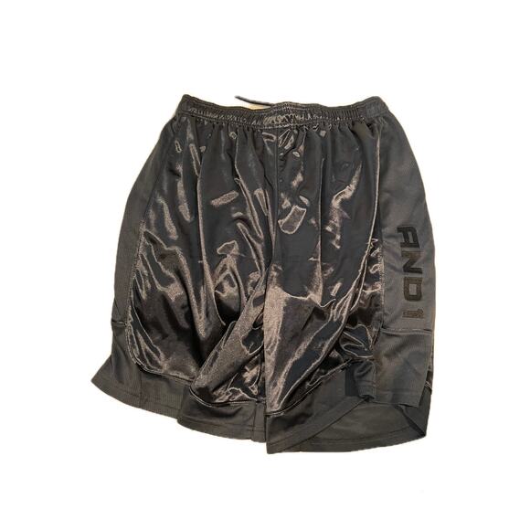 AND1 Black Basketball Shorts, Men's L - Picture 2 of 3